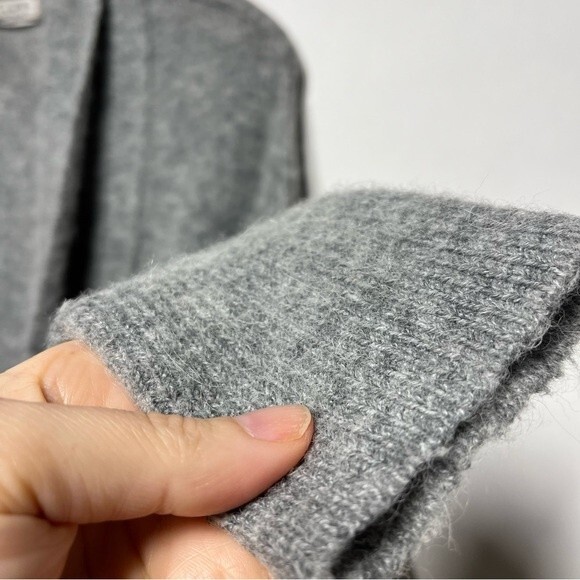 Velvet by Graham and Spencer Alpaca and Wool Blend Open Heather Gray Cardigan S - Picture 11 of 11